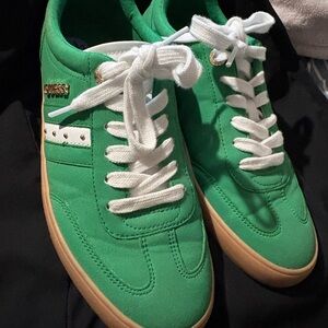 Guess Emerald Green Sneakers with White Laces